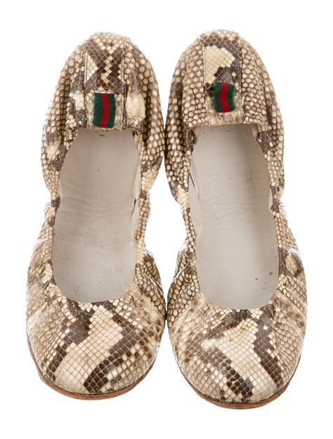 gucci flats snake|gucci snake shoes women.